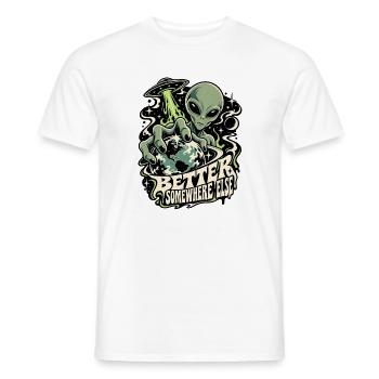 Außerirdischer Planetenkontakt - Männer T-Shirt - Weiß - Vorne - AI Model Male 178 dark (178cm)