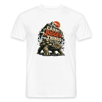 Carry Bigger Things - Männer T-Shirt - Weiß - Vorne - AI Model Male 178 dark (178cm)