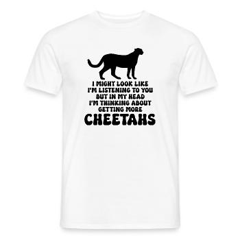 Gepard Spruch Sarkasmus - Männer T-Shirt - Weiß - Vorne - AI Model Male 178 dark (178cm)