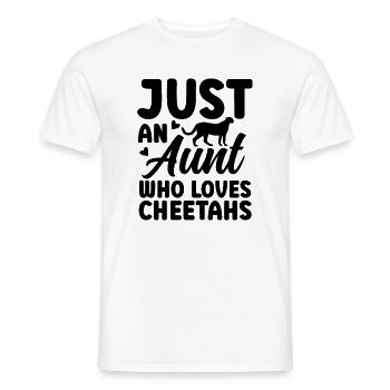 Geparden Tante - Männer T-Shirt - Weiß - Vorne - AI Model Male 178 dark (178cm)
