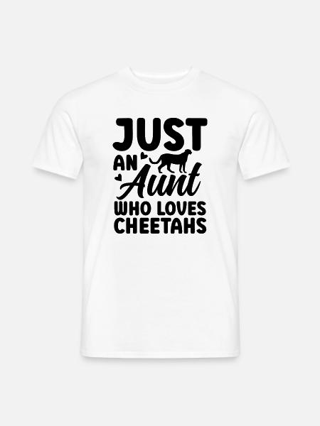 Geparden Tante - Männer T-Shirt - Weiß