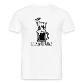 Bock auf Bier - Männer T-Shirt - Weiß - Vorne - AI Model Male 178 dark (178cm)