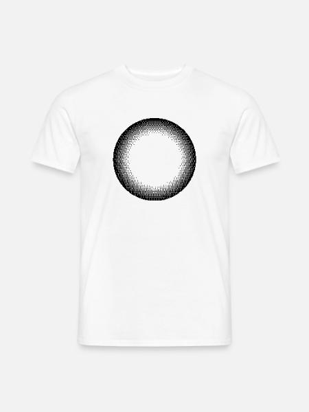 Circle Sun-Design - Männer T-Shirt - Weiß
