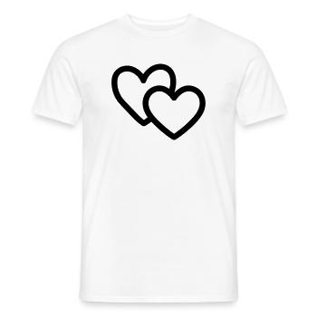 Dual Core - Männer T-Shirt - Weiß - Vorne - AI Model Male 178 dark (178cm)