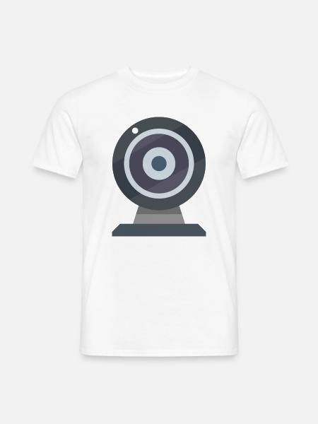 Webcam - Männer T-Shirt - Weiß