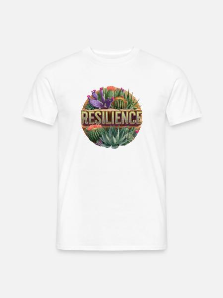  Resilience Kaktus Wüstenpflanzen Stärke - Männer T-Shirt - Weiß
