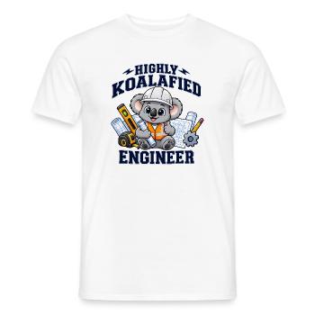 Ingenieur, Ingenieur, Daten, Bau- und Maschinenbau, Vater, - Männer T-Shirt - Weiß - Vorne - AI Model Male 178 dark (178cm)