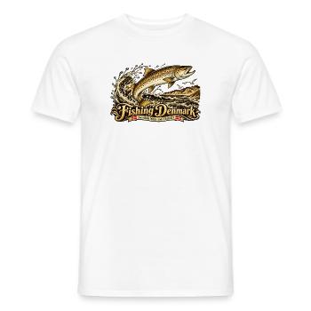 Dänemark Angeln  - Männer T-Shirt - Weiß - Vorne - AI Model Male 178 dark (178cm)