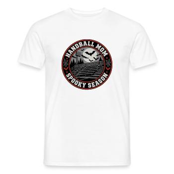 Handball Mom Spooky Season - Männer T-Shirt - Weiß - Vorne - AI Model Male 178 dark (178cm)