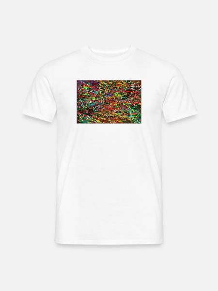 dichte_schichtungen - Männer T-Shirt - Weiß