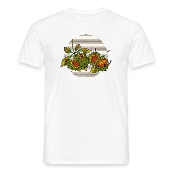 Kastanien - Männer T-Shirt - Weiß - Vorne - AI Model Male 178 dark (178cm)