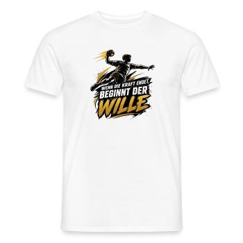 Handball Motivation - Männer T-Shirt - Weiß - Vorne - AI Model Male 178 dark (178cm)