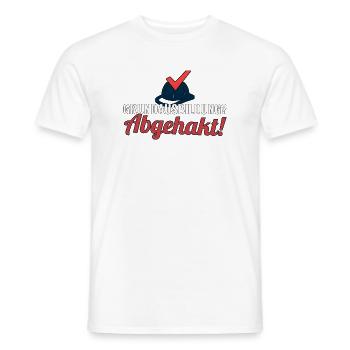 Feuerwehr-Grundausbildung bestanden als Geschenk - Männer T-Shirt - Weiß - Vorne - AI Model Male 178 dark (178cm)