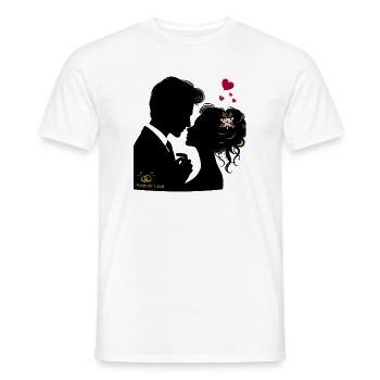Hochzeit Brautpaar - Männer T-Shirt - Weiß - Vorne - AI Model Male 178 dark (178cm)