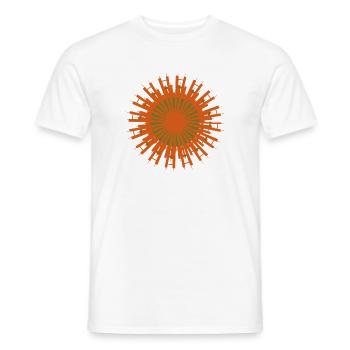 Sonnenring Gewehrsilhouetten - Männer T-Shirt - Weiß - Vorne - AI Model Male 178 dark (178cm)