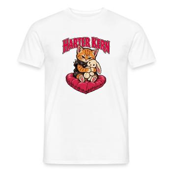 Harter Kern - Männer T-Shirt - Weiß - Vorne - AI Model Male 178 dark (178cm)