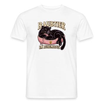 Raubtier im Ruhemodus - Männer T-Shirt - Weiß - Vorne - AI Model Male 178 dark (178cm)