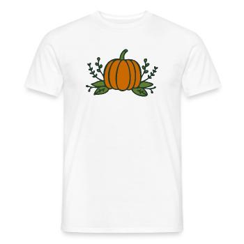Kürbis Halloween Herbst - Männer T-Shirt - Weiß - Vorne - AI Model Male 178 dark (178cm)