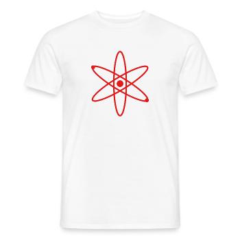 Atom - Männer T-Shirt - Weiß - Vorne - AI Model Male 178 dark (178cm)