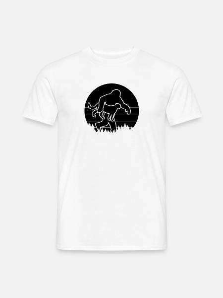 Sasquatch & Gepard - Männer T-Shirt - Weiß