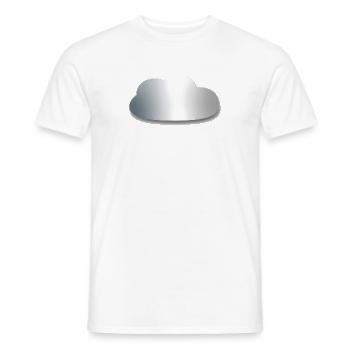 Silberne Wolke Gradient - Männer T-Shirt - Weiß - Vorne - AI Model Male 178 dark (178cm)