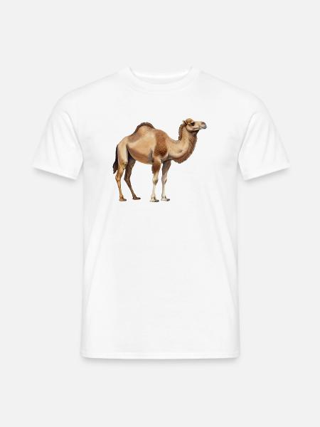 Kamel im aquarell Stil Geschenkidee - Männer T-Shirt - Weiß
