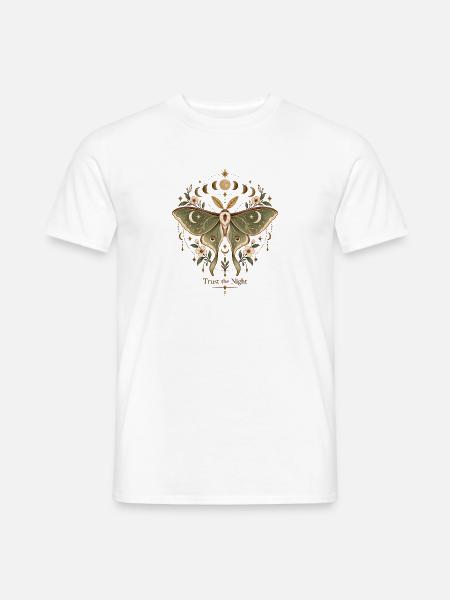 Mondfalter der Nacht - Männer T-Shirt - Weiß