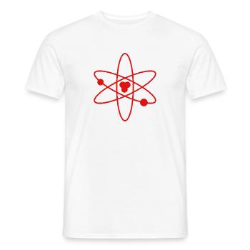 Atom - Männer T-Shirt - Weiß - Vorne - AI Model Male 178 dark (178cm)