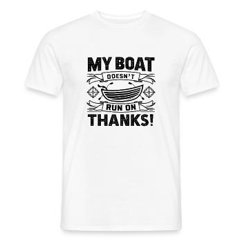 Mein Boot fährt nicht dank seltsamem Bootsdesign - Männer T-Shirt - Weiß - Vorne - AI Model Male 178 dark (178cm)