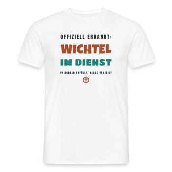 Team Wichtel im Dienst - Pflicht erfüllt Kekse - Männer T-Shirt - Weiß - Vorne - AI Model Male 178 dark (178cm)