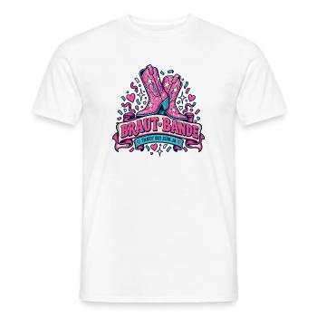 Braut Bande – Tanzt bis zum Ja - Männer T-Shirt - Weiß - Vorne - AI Model Male 178 dark (178cm)