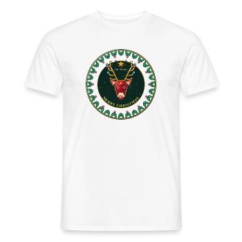 Oh Deer Rentier - Männer T-Shirt - Weiß - Vorne - AI Model Male 178 dark (178cm)