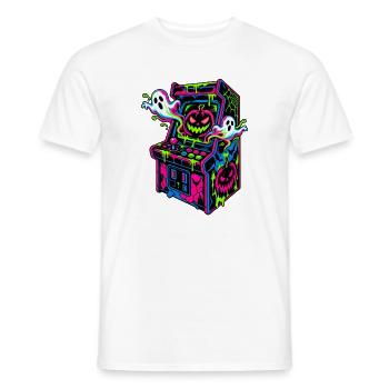 Neon Halloween Arcade Drips - Männer T-Shirt - Weiß - Vorne - AI Model Male 178 dark (178cm)
