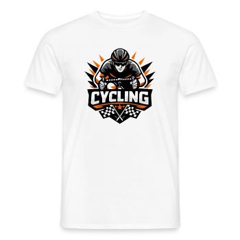Radfahren No Quit Ride Straßenradrennen Ausdauer - Männer T-Shirt - Weiß - Vorne - AI Model Male 178 dark (178cm)
