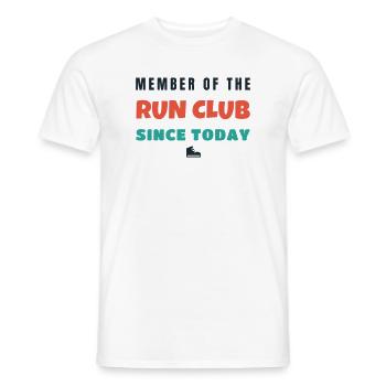 Run Club Member Since Today Lauf Spruch - Männer T-Shirt - Weiß - Vorne - AI Model Male 178 dark (178cm)
