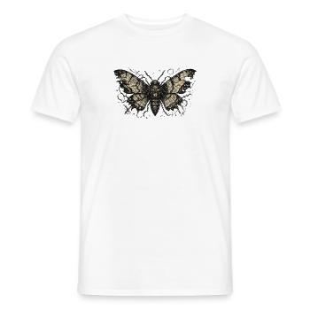 Steampunk-Motte mit Schlüsselflügeln - Männer T-Shirt - Weiß - Vorne - AI Model Male 178 dark (178cm)