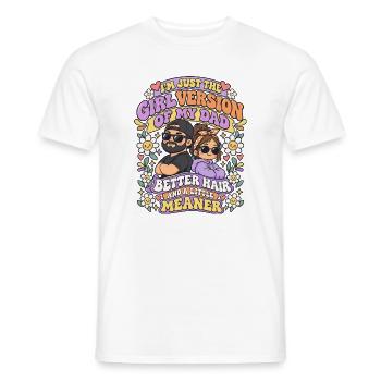 Mädchenversion von meinem Vater süßer Chibi-Vater - Männer T-Shirt - Weiß - Vorne - AI Model Male 178 dark (178cm)