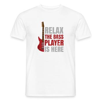 Bass Player E-Bass Bassgitarre Musiker Bassist - Männer T-Shirt - Weiß - Vorne - AI Model Male 178 dark (178cm)