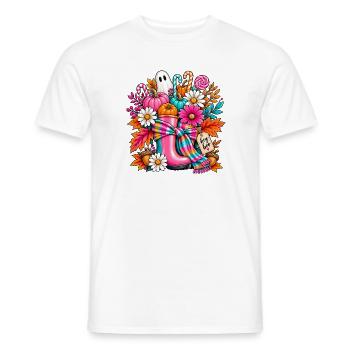 Hey Boo Herbst-Halloween - Männer T-Shirt - Weiß - Vorne - AI Model Male 178 dark (178cm)