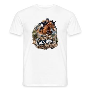 Mehr_als_nur_ein_Hobby - Männer T-Shirt - Weiß - Vorne - AI Model Male 178 dark (178cm)