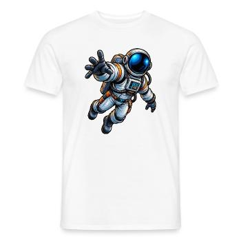 Astronaut Comic - Männer T-Shirt - Weiß - Vorne - AI Model Male 178 dark (178cm)