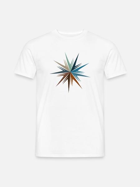 Sternenburst Farbenspiel - Männer T-Shirt - Weiß