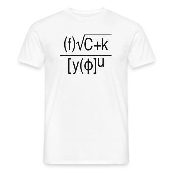 Fuck You – Mathematische Formel - Männer T-Shirt - Weiß - Vorne - AI Model Male 178 dark (178cm)