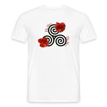 Celtic Mohn - Männer T-Shirt - Weiß - Vorne - AI Model Male 178 dark (178cm)