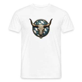 Bayern Schädel Nordmann - Männer T-Shirt - Weiß - Vorne - AI Model Male 178 dark (178cm)