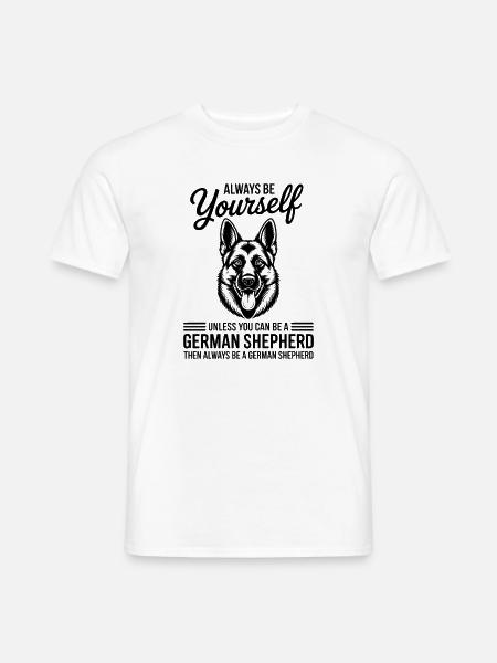 Deutscher Schäferhund Lustige Schäferhund Geschenk - Männer T-Shirt - Weiß