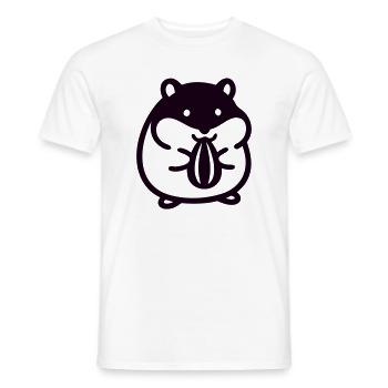 Suesser Hamster Icon - Männer T-Shirt - Weiß - Vorne - AI Model Male 178 dark (178cm)