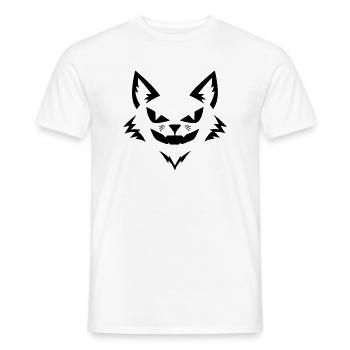 Halloween Fuchs – Spooky Fox Face - Männer T-Shirt - Weiß - Vorne - AI Model Male 178 dark (178cm)