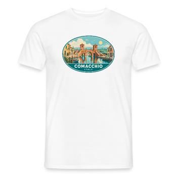 Erleben Sie Comacchio in Italien Vintage Canal Town - Männer T-Shirt - Weiß - Vorne - AI Model Male 178 dark (178cm)
