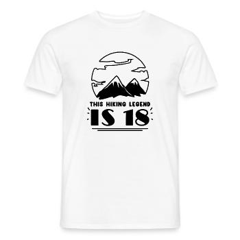 18 Jahre - Berg Wandern Bergsteigen - Männer T-Shirt - Weiß - Vorne - AI Model Male 178 dark (178cm)